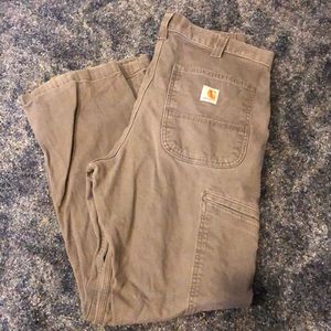 Carhartt relaxed fit 32x30 grey work pants GUC